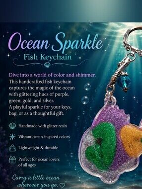 Sparkle FIsh Keychain